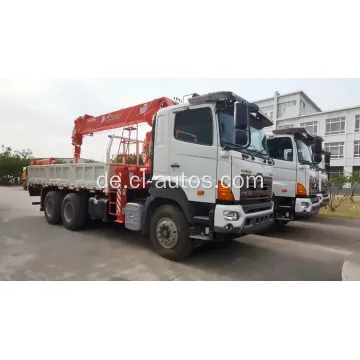 Hino 6x4 10 Wheels Cargo Truck mit Xugong 14ton Straight Boom Crane